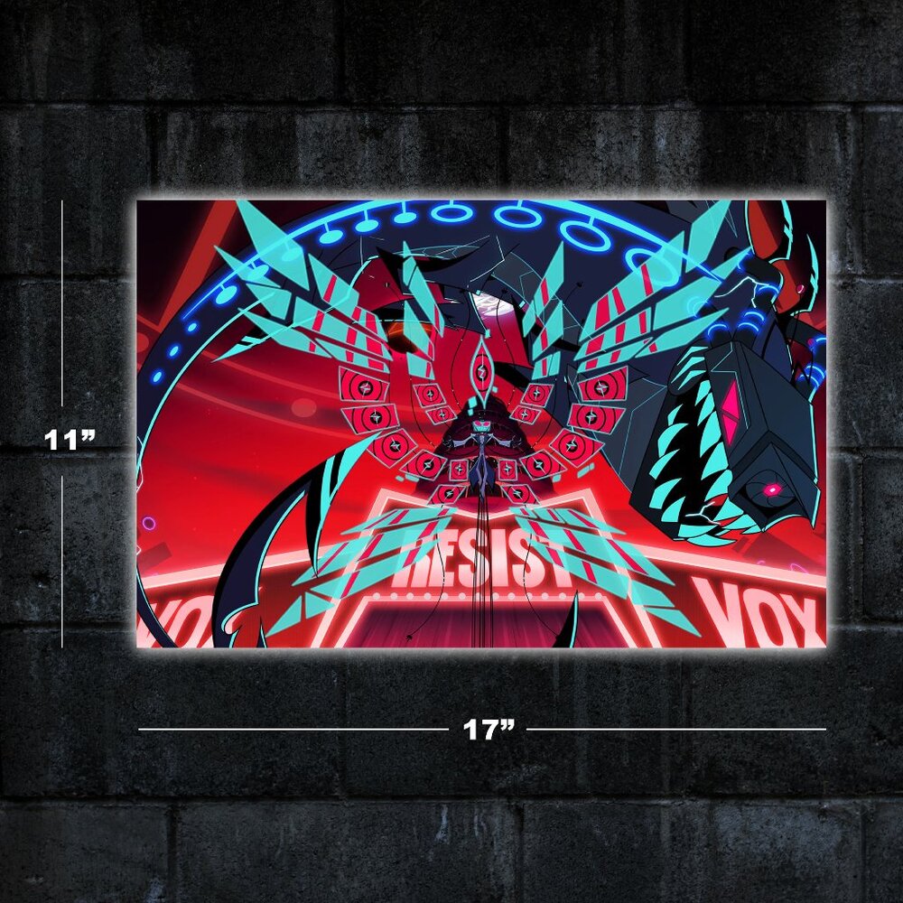Hazbin Hotel Vox Dei poster - 11x17 series wall art print merch Helluva Boss